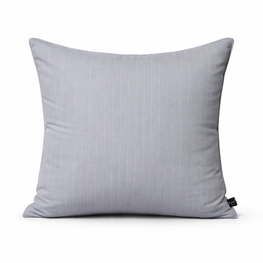 Minimalist Grey Pinstripe Cushion Cover – Modern Neutral Decorative Pillow