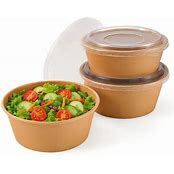 ចានគគីរមូល Kraft Bowl Round 500PCS