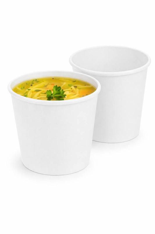 White Soup Bowl with Lid